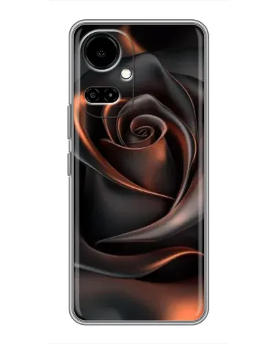 Чехол для TECNO Camon 19 (CI6n) / 19 Pro (CI8n) с картинкой «Шелковая черная роза» Чехол для TECNO Camon 19 (CI6n) / 19 Pro (CI8n) с картинкой «Шелковая черная роза»