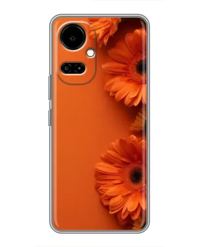 Чехол для TECNO Camon 19 (CI6n) / 19 Pro (CI8n) с картинкой «Оранжевые герберы» Чехол для TECNO Camon 19 (CI6n) / 19 Pro (CI8n) с картинкой «Оранжевые герберы»