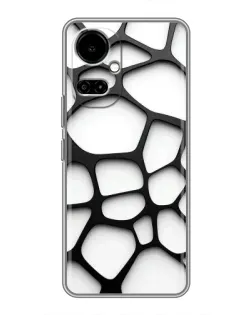 Чехол для TECNO Camon 19 (CI6n) / 19 Pro (CI8n) с картинкой «Белая объемная сетка» Чехол для TECNO Camon 19 (CI6n) / 19 Pro (CI8n) с картинкой «Белая объемная сетка»