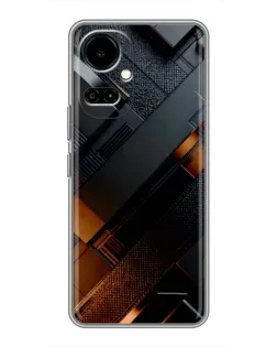 Чехол для TECNO Camon 19 (CI6n) / 19 Pro (CI8n) с картинкой «Черные геометрические блоки»