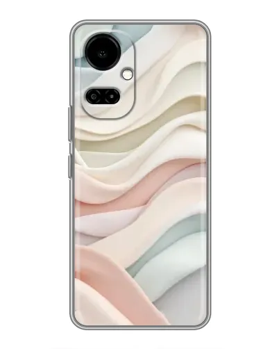Чехол для TECNO Camon 19 (CI6n) / 19 Pro (CI8n) с картинкой «Пастельные нежные волны»