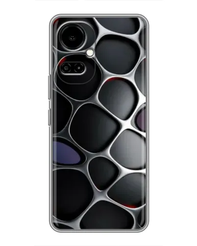 Чехол для TECNO Camon 19 (CI6n) / 19 Pro (CI8n) с картинкой «Объемная темная решетка»