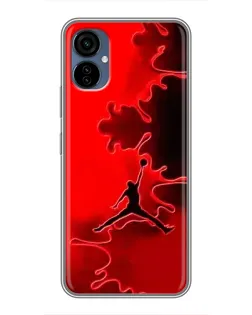 Чехол для TECNO Camon 19 Neo с картинкой «Jordan Red Smoke»