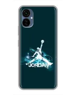 Чехол для TECNO Camon 19 Neo с картинкой «Jordan Blue Fire»