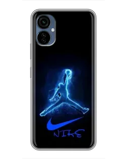 Чехол для TECNO Camon 19 Neo с картинкой «Jordan Neon Blue»