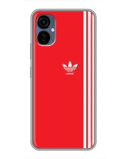 Чехол для TECNO Camon 19 Neo с картинкой «Красный минимализм Adidas»