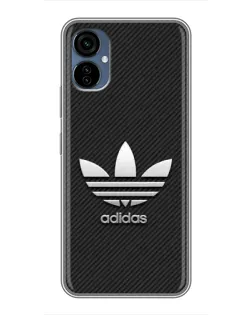 Чехол для TECNO Camon 19 Neo с картинкой «Adidas Карбоновая текстура»