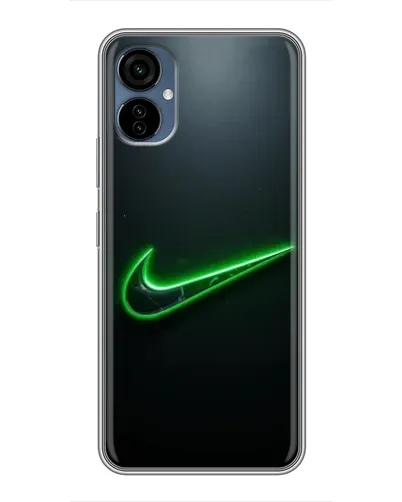 Чехол для TECNO Camon 19 Neo с картинкой «Неоновый контур Nike»