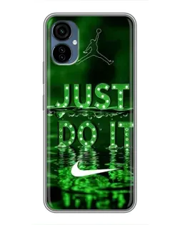 Чехол для TECNO Camon 19 Neo с картинкой «Зеленый неоновый Nike»