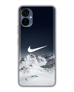 Чехол для TECNO Camon 19 Neo с картинкой «Nike — зимние горы»