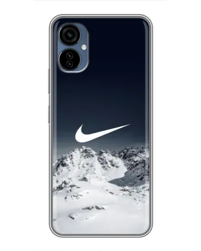 Чехол для TECNO Camon 19 Neo с картинкой «Nike — зимние горы»