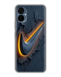 Чехол для TECNO Camon 19 Neo с картинкой «Объемный логотип Найк»