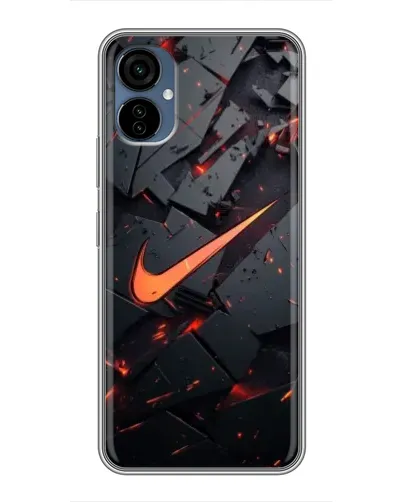 Чехол для TECNO Camon 19 Neo с картинкой «Nike — эффект разломов»