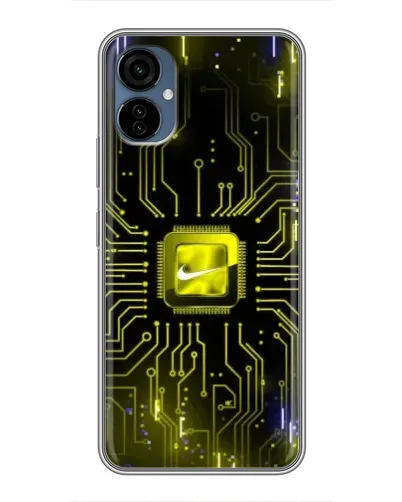 Чехол для TECNO Camon 19 Neo с картинкой «Nike — золотая искра»