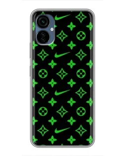Чехол для TECNO Camon 19 Neo с картинкой «Неоновый принт LV»