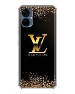 Чехол для TECNO Camon 19 Neo с картинкой «LV — золотые искры»