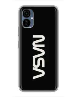 Чехол для TECNO Camon 19 Neo с картинкой «NASA — вертикальный логотип»