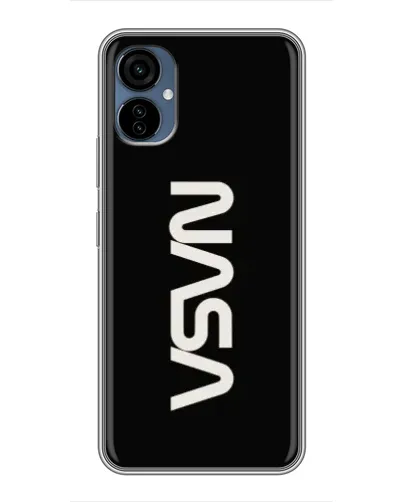 Чехол для TECNO Camon 19 Neo с картинкой «NASA — вертикальный логотип»