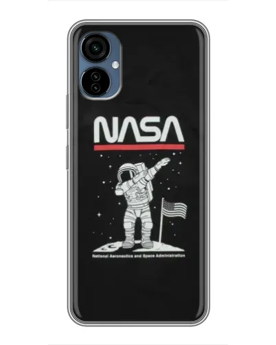 Чехол для TECNO Camon 19 Neo с картинкой «NASA — шагаем по Луне»