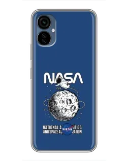 Чехол для TECNO Camon 19 Neo с картинкой «NASA — лунная миссия»