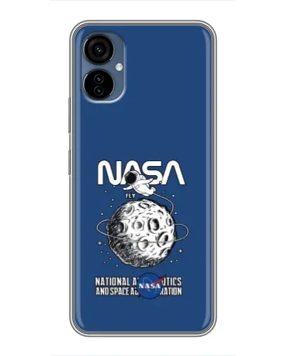 Чехол для TECNO Camon 19 Neo с картинкой «NASA — лунная миссия»