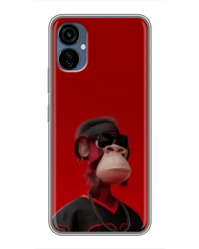 Чехол для TECNO Camon 19 Neo с картинкой «Bored Ape в красном» Чехол для TECNO Camon 19 Neo с картинкой «Bored Ape в красном»