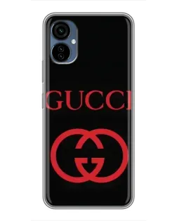 Чехол для TECNO Camon 19 Neo с картинкой «Gucci — красный логотип»