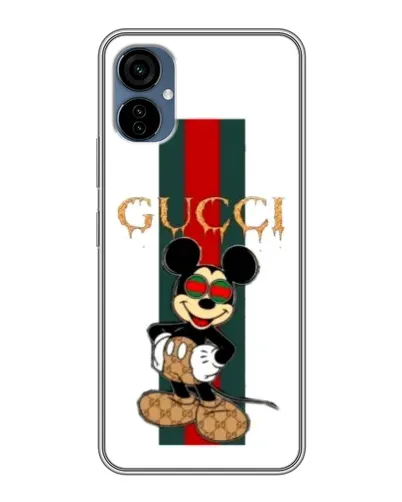 Чехол для TECNO Camon 19 Neo с картинкой «Микки Маус Gucci — полосы» Чехол для TECNO Camon 19 Neo с картинкой «Микки Маус Gucci — полосы»