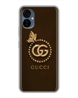 Чехол для TECNO Camon 19 Neo с картинкой «Gucci — золотая бабочка»