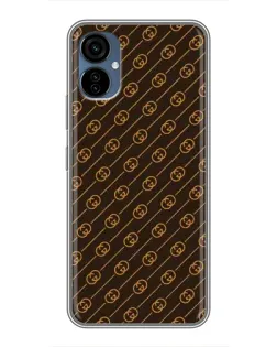 Чехол для TECNO Camon 19 Neo с картинкой «Gucci — золотые диагонали»