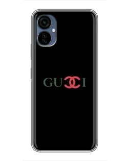 Чехол для TECNO Camon 19 Neo с картинкой «Gucci — красный градиент»