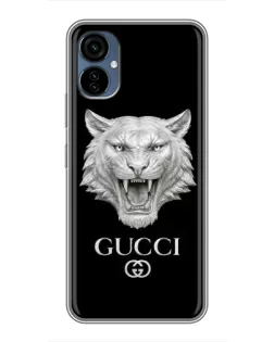 Чохол для TECNO Camon 19 Neo з картинкою «Gucci — срібний лев»