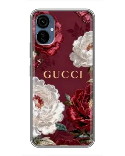 Чохол для TECNO Camon 19 Neo з картинкою «Gucci — бордові троянди»