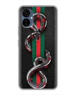 Чохол для TECNO Camon 19 Neo з картинкою «Gucci — змія на смузі»