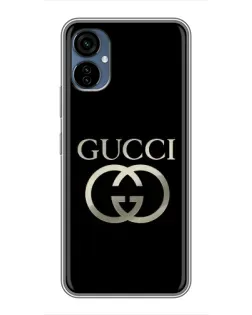 Чохол для TECNO Camon 19 Neo з картинкою «Gucci — золото на чорному»