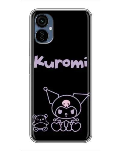 Чехол для TECNO Camon 19 Neo с картинкой «Kuromi — черный минимализм» Чехол для TECNO Camon 19 Neo с картинкой «Kuromi — черный минимализм»