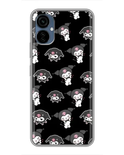 Чехол для TECNO Camon 19 Neo с картинкой «Черный паттерн Kuromi» Чехол для TECNO Camon 19 Neo с картинкой «Черный паттерн Kuromi»