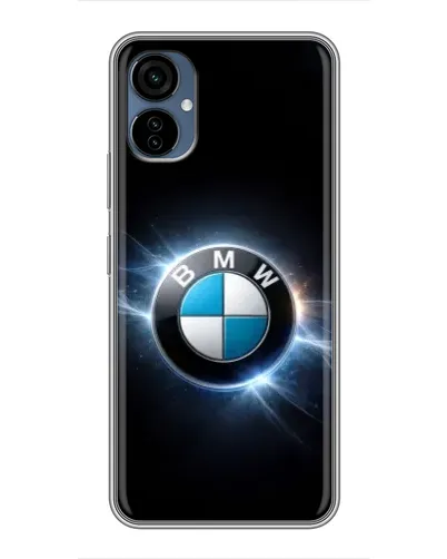 Чехол для TECNO Camon 19 Neo с картинкой «BMW — неоновое сияние»