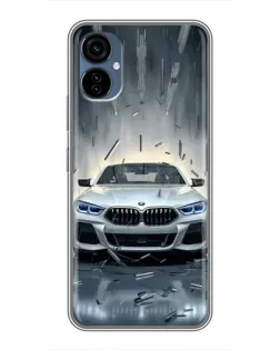Чехол для TECNO Camon 19 Neo с картинкой «BMW в свете фар»