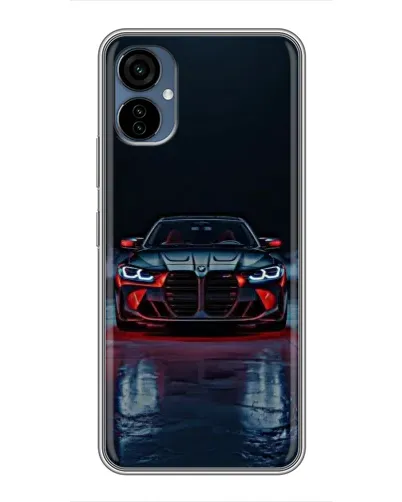 Чехол для TECNO Camon 19 Neo с картинкой «BMW на мокрой дороге»