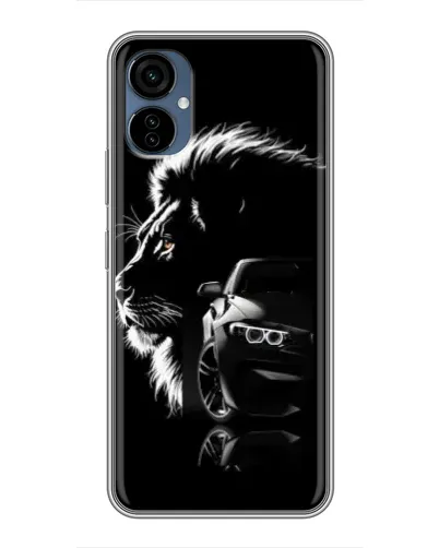 Чехол для TECNO Camon 19 Neo с картинкой «BMW и лев»