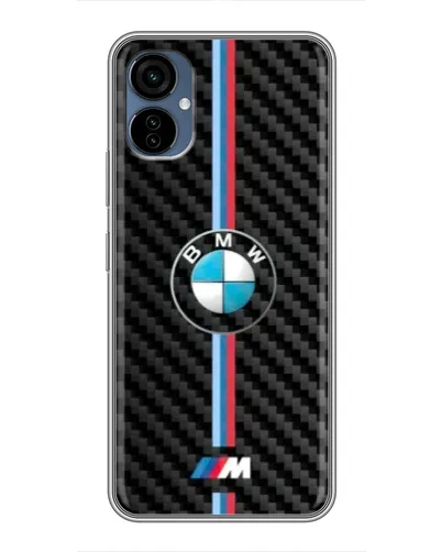 Чехол для TECNO Camon 19 Neo с картинкой «Эмблема BMW и карбон»