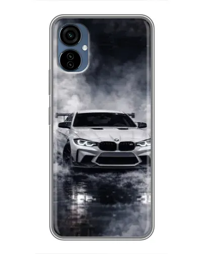Чехол для TECNO Camon 19 Neo с картинкой «BMW сквозь туман»