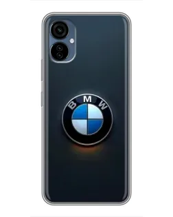 Чехол для TECNO Camon 19 Neo с картинкой «Логотип BMW — минимализм»