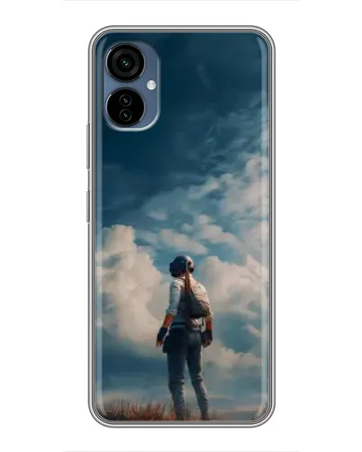 Чехол для TECNO Camon 19 Neo с картинкой «Герой PUBG на скале»