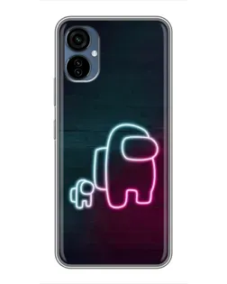Чехол для TECNO Camon 19 Neo с картинкой «Among Us неон-арт»