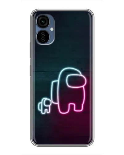 Чехол для TECNO Camon 19 Neo с картинкой «Among Us неон-арт»