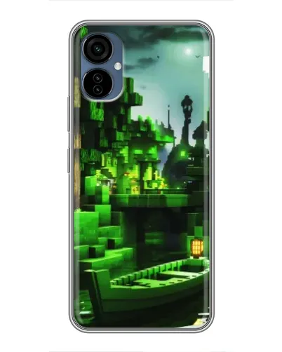 Чехол для TECNO Camon 19 Neo с картинкой «Minecraft лесной пейзаж»