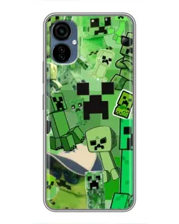 Чехол для TECNO Camon 19 Neo с картинкой «Криперы Minecraft»