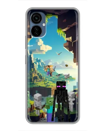 Чехол для TECNO Camon 19 Neo с картинкой «Эндермен в лесу»